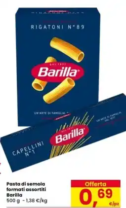 Eurospar Pasta di semola Barilla offerta