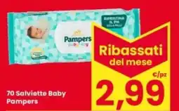 Eurospar 70 Salviette Baby Pampers offerta