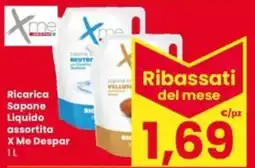 Eurospar Ricarica Sapone Liquido X Me Despar offerta