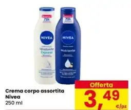 Eurospar Crema corpo Nivea offerta