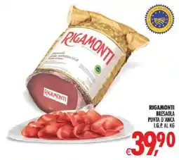 Deco Supermercati RIGAMONTI BRESAOLA PUNTA D'ANCA offerta