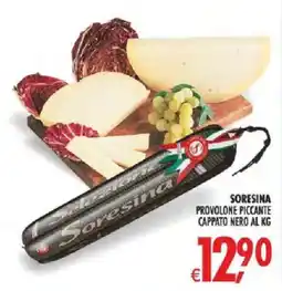 Deco Supermercati SORESINA PROVOLONE PICCANTE CAPPATO NERO offerta