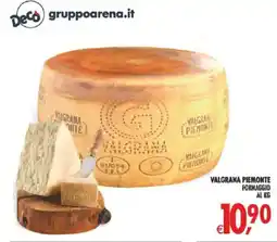 Deco Supermercati VALGRANA PIEMONTE FORMAGGIO offerta