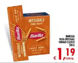 Deco Supermercati Barilla Pasta Integrale Formati Classici offerta