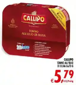 Deco Supermercati CALLIPO TONNO ALL'OLIO DI OLIVA offerta