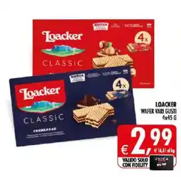 Deco Supermercati Loacker WAFER VARI GUSTI offerta