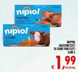 Deco Supermercati Nipiol Omogeneizzati di Carne Vari Gusti offerta