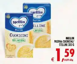 Deco Supermercati Mellin Pastina Cuoricini/Stelline offerta