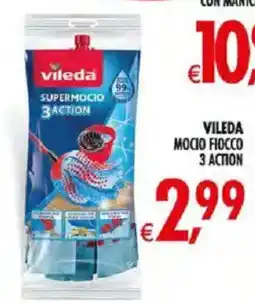 Deco Supermercati Vileda Mocio Fiocco 3 Action offerta