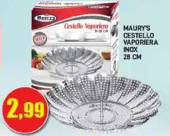 Maury's Cestello Vaporiera Inox 28 cm