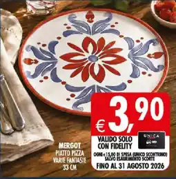 Deco Supermercati MERGOT PIATTO PIZZA offerta