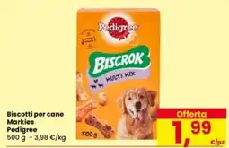 Eurospar Biscotti per cane Markies Pedigree offerta