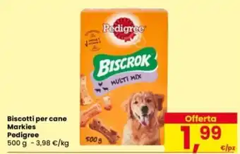 Eurospar Biscotti per cane Markies Pedigree offerta