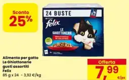 Eurospar Alimento per gatto Le Ghiottonerie Felix offerta