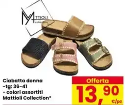 Eurospar Ciabatta donna Mattioli Collection offerta