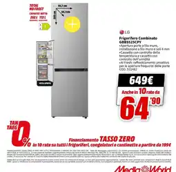 MediaWorld Frigorifero Combinato LG offerta