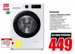 MediaWorld Lavatrice WW10FG5U34AEET offerta