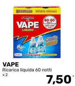 Iper Tosano FUMAKILLA VAPE LIQUIDO Classic offerta