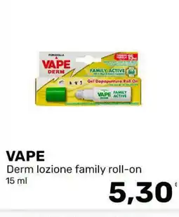 Iper Tosano VAPE Derm lozione family roll-on offerta