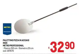 Metro Palettino pizza in acciaio inox metro professional offerta
