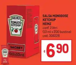 Metro Salsa monodose ketchup Heinz offerta