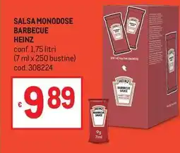 Metro Salsa monodose barbecue heinz offerta