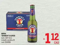 Metro Birra tennent's super offerta