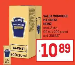 Metro Salsa monodose maionese heinz offerta
