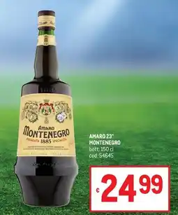 Metro Amaro 23° montenegro offerta