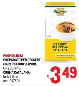 Metro Preparato per dessert martini food service offerta