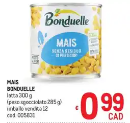 Metro Mais bonduelle offerta