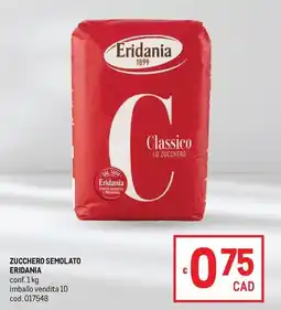 Metro Zucchero semolato eridania offerta