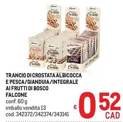 Metro Trancio di crostata albicocca e pesca offerta