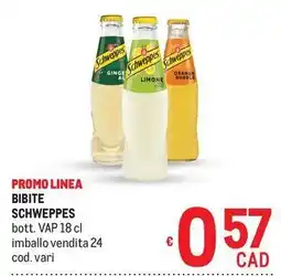 Metro Bibite schweppes offerta
