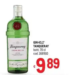 Metro Gin 43,1° Tanqueray offerta