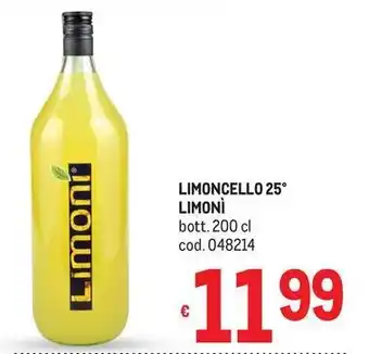 Metro Limoncello 25° Limonì offerta