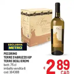 Metro Pecorino terre d'abruzzo igp Terre degli Eremi offerta