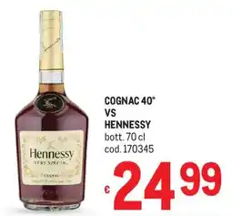 Metro Cognac 40° vs Hennessy offerta