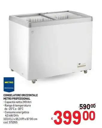 Metro Congelatore orizzontale Metro Professional offerta