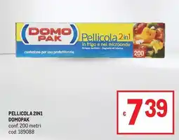 Metro Pellicola 2in1 Domopak offerta
