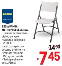 Metro Sedia pamua Metro Professional offerta