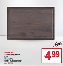 Metro Promo linea vassoi in melamina ilsa offerta