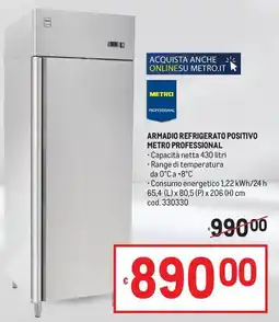 Metro Armadio refrigerato positivo Metro Professional offerta