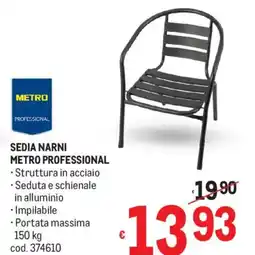 Metro Sedia narni Metro Professional offerta