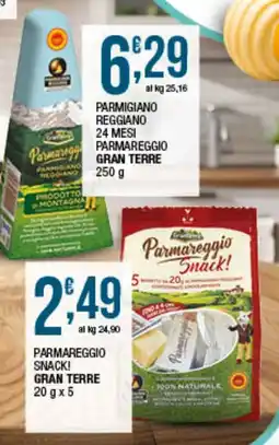 Maxi Sidis Parmareggio Snack! Gran Terre offerta