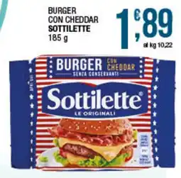 Maxi Sidis Burger con Cheddar Sottilette offerta
