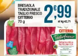 Maxi Sidis Bresaola Tradizionale Taglio Fresco Citterio offerta