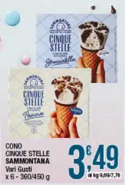 Maxi Sidis CONO CINQUE STELLE SAMMONTANA offerta