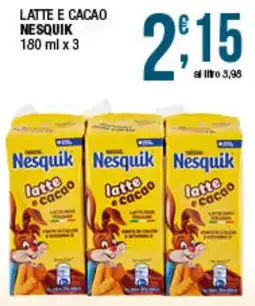 Maxi Sidis Latte e cacao Nesquik offerta