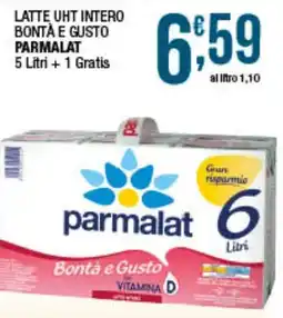 Maxi Sidis LATTE UHT INTERO BONTÀ E GUSTO parmalat offerta